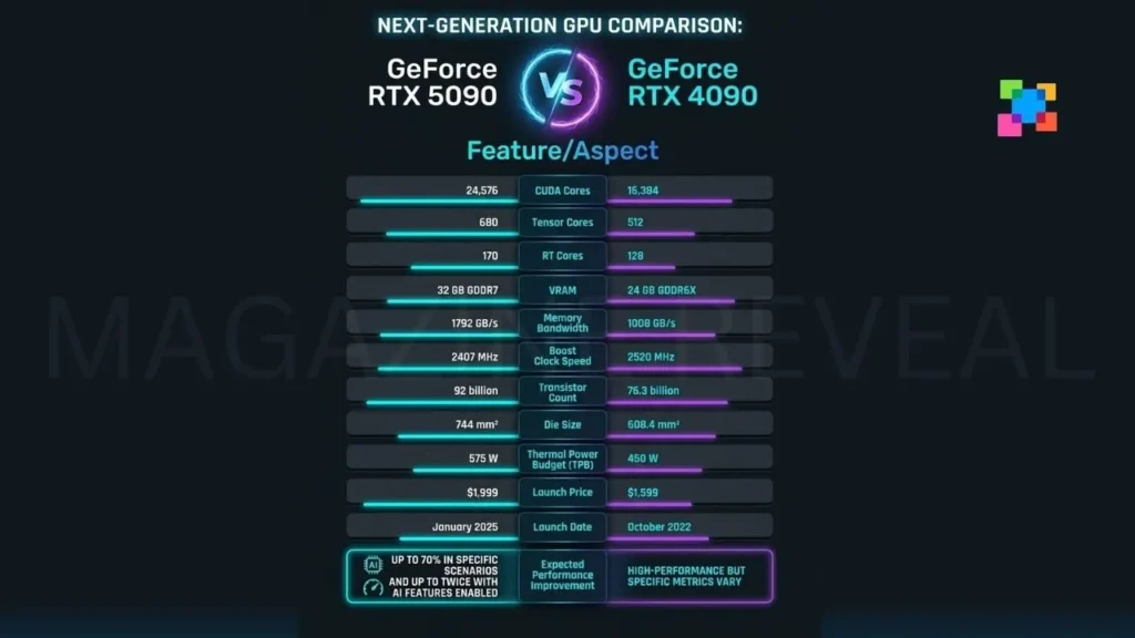 RTX 5090 vs Competing GPUs